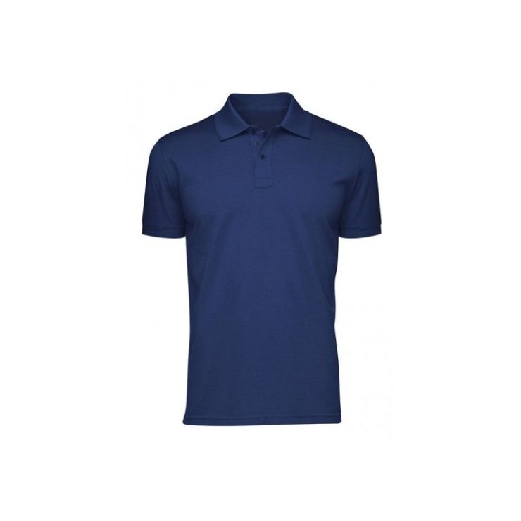 Polera polo azul marino para uniforme corporativo