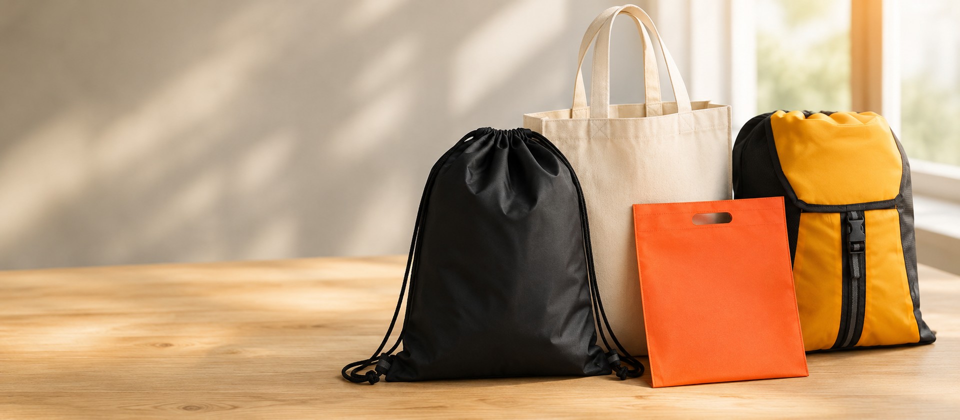 Morrales de TNT, bolsas ecológicas y mochilas para personalizar con logo