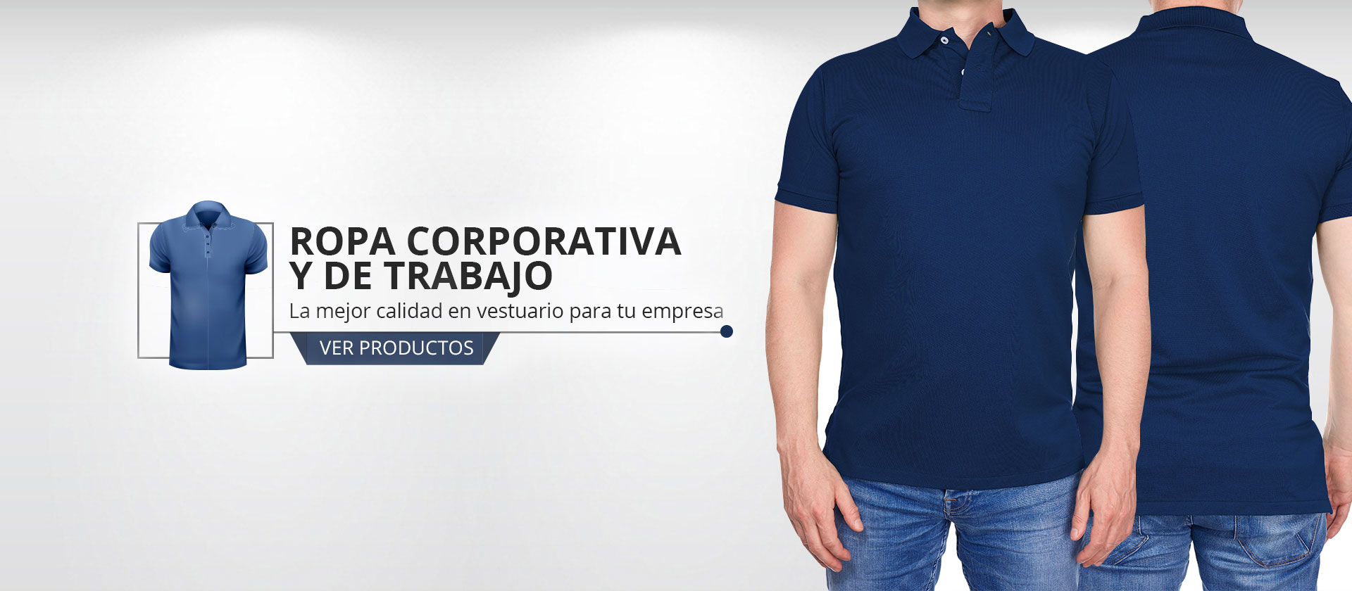 Poleras polo azul marino para uniforme corporativo