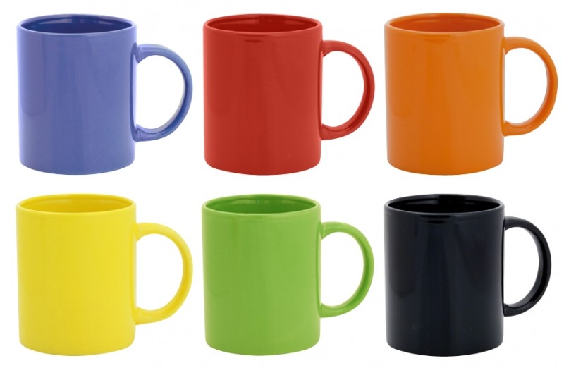 Tazón Cerámico De Color personalizado con logo