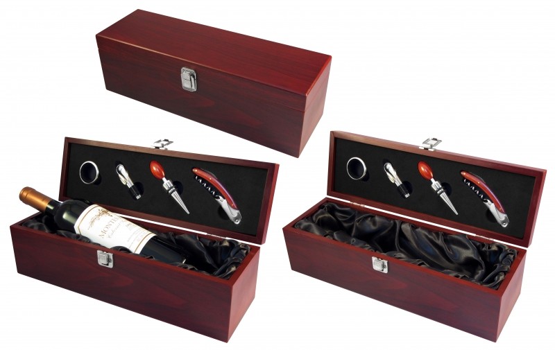 Caja Madera Para Vinos personalizado con logo