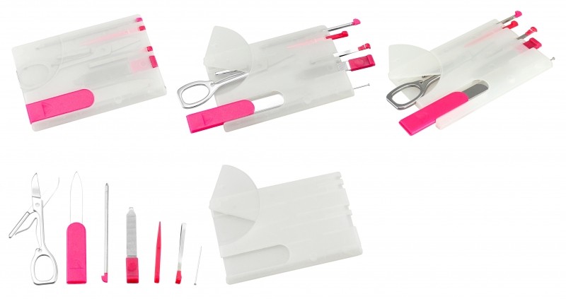 Card Tool Manicure Set personalizado con logo