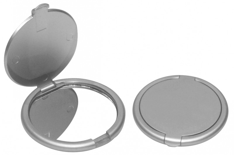 Espejo Plateado personalizado con logo