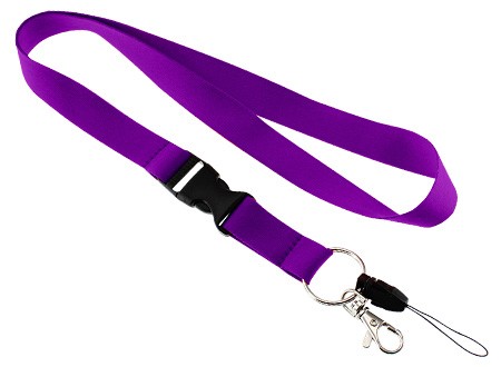 Lanyard liso con  porta credencial personalizado con logo