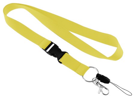 Lanyard liso con porta credencial — colores disponibles