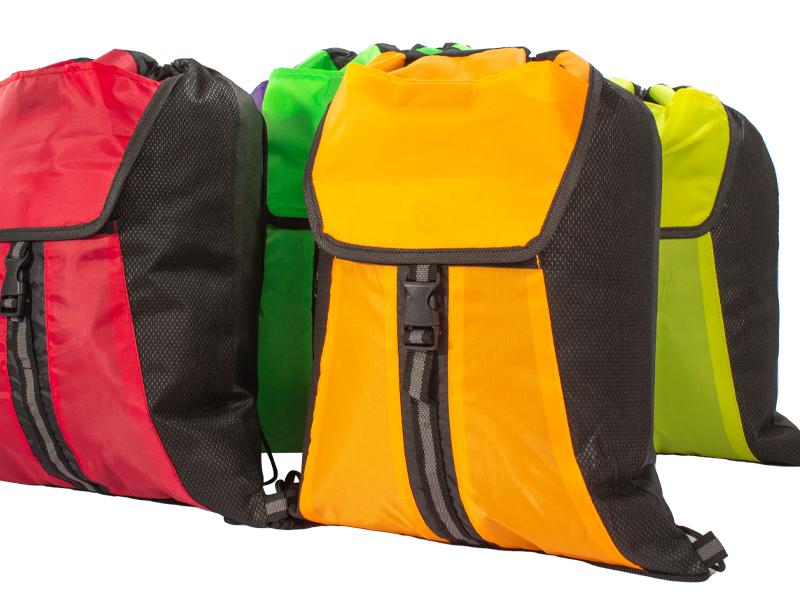 Mochila bicolor TNT Poliester personalizado con logo