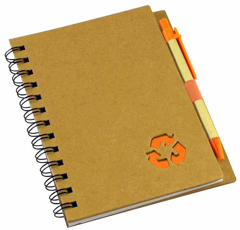 Cuaderno Ecológico 13 x 18 x 1.2 cm. aprox. personalizado con logo