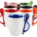 Tazón Cerámico Sublimación con Cuchara